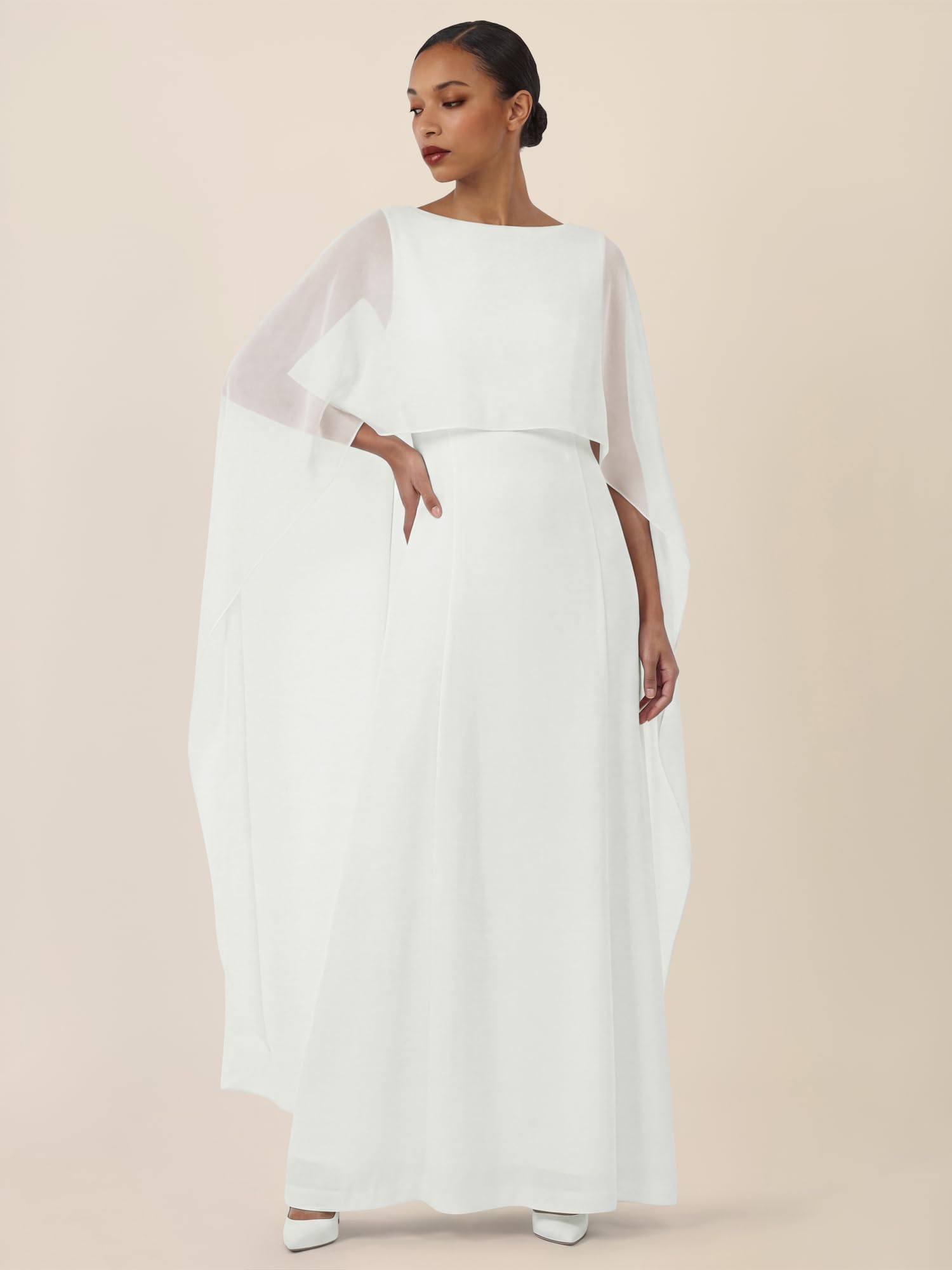 APART Fashion Damen Kleid mit Cape Kleid mit Cape (1er Pack)
