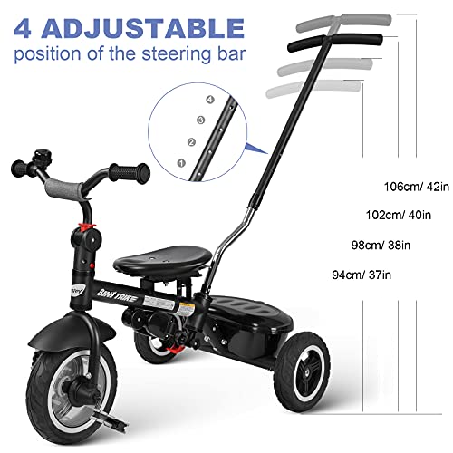 Besrey BR-C7162 Baby Tricycle 8 In 1,Trike thumb #4