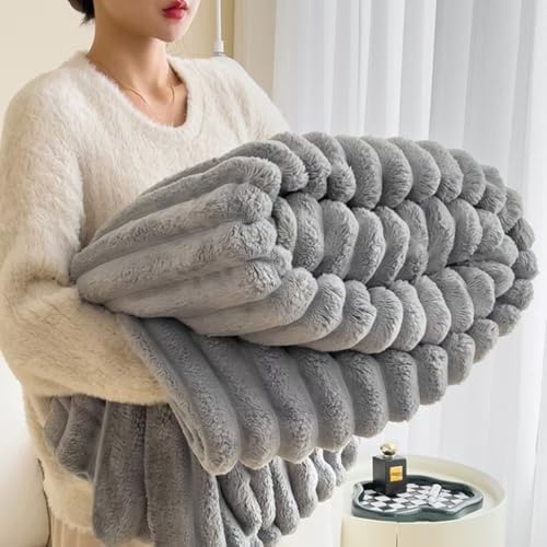 HIMENO 毛布 冬用 ふわとろ毛布 もこもこ毛布 ブランケット 大判 モコモコ とろとろ ふわふわ ラビットファー 毛布 厚手 シングル セミダブル ダブル ハーフ ふわもこ ひざ掛け 掛け毛布 もうふ おしゃれ 吸湿発熱 静電気防止 防寒 暖かい 洗