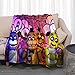 Tongyundacheng FNAF - Coperta morbida in flanella per bambini, per camera da letto dei bambini, divano/sedie/divano/poltrona/divano/poltrona, leggera, calda e accogliente