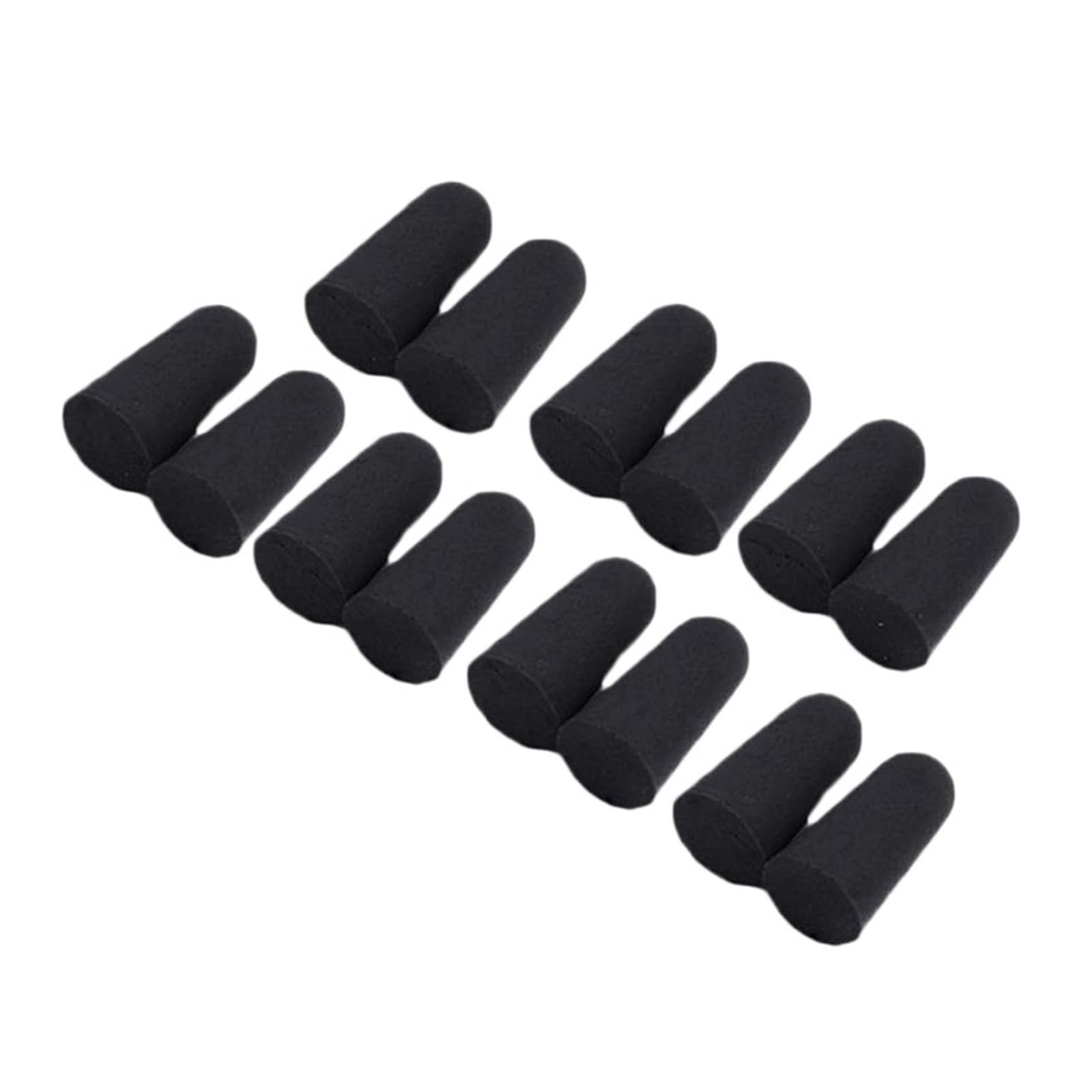 Bouchons d'oreille, 50 pièces/25 paires, bouchons d'oreille noirs de prévention du bruit de sommeil de voyage, réduction du bruit for dormir en voyage, bouchons d'oreille en mousse conique souple