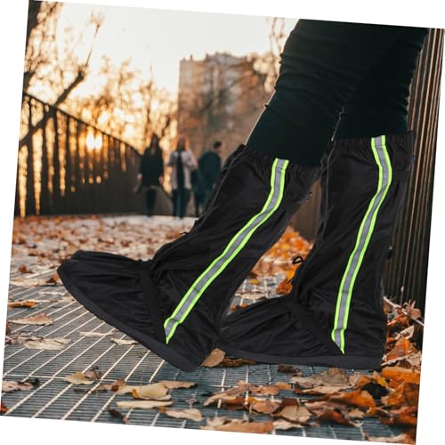 1 par de fundas para calzado al aire libre para senderismo y escalada, polainas para piernas para hombres y mujeres, compactas y resistentes miniatura 4