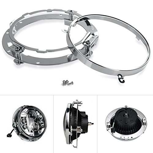 7 Round LED Headlight Mounting Bracket Ring per