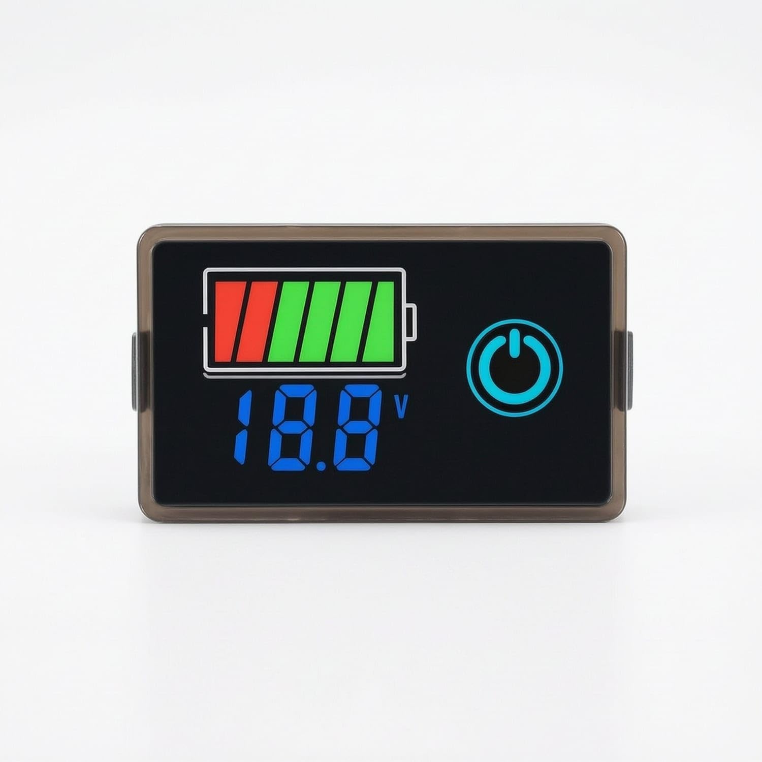 Compact Digital Voltage Meter with Touch Control LED Battery Capacity Indicator Multifunctional Panel Voltmeter Slim for DIYers, Dashboards, 4829 Touch Blue|Battery Testers|Consumer Electroni-image-23