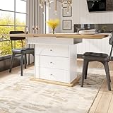 Dimensions pratiques et extensibilité : Ce table à manger mesure 110 cm de long, 80 cm de large et 75 cm de haut, mais peut être étendue jusqu'à 140 cm de longueur. Cette fonction d'extension pratique permet d'ajuster la taille de la table en fonction des besoins, idéale pour accueillir 4 à 6 personnes lors des repas familiaux ou des réunions entre amis.