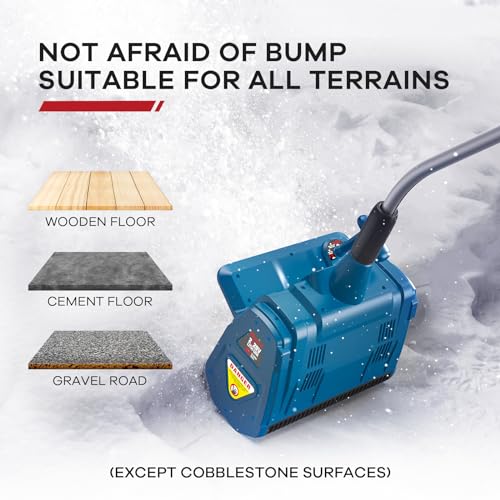 Electric Snow Shovel, 40V | 13-Inch | Cordless Snow Blower, Battery Powered Snow Blower with Directional Plate & Adjustable Front Handle (2 * 20V Battery & Dual Quick Charger Included)