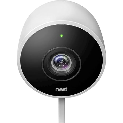 Google Nest Cam Wired Outdoor Camera with Secure Nano-Magnet Mounting Kit