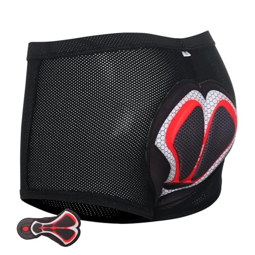 TUANZUN Culotte Ciclismo Hombre,Culotte Ciclismo Mujer Bicicleta Calzoncillos Boxer for Hombre Bragas Pantalones Cortos de Ciclismo Negro Bicicleta Gel Ciclismo Jersey Motocross Transpirable(6,L)