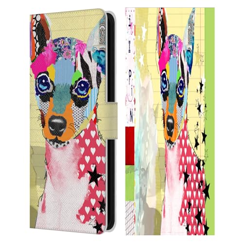 Étui Samsung S25 FE Michel Keck avec portefeuille en cuir Mini Pinscher