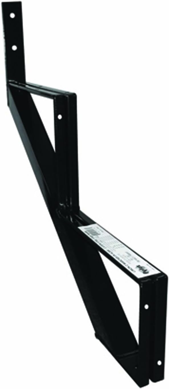Pylex Steel 2 Steps Riser Stair Stringers, Powder Coated, Black
