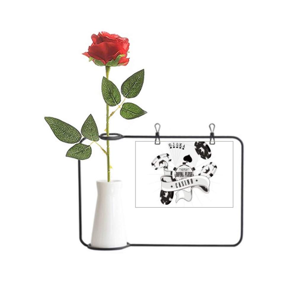 Fleurs artificielles et jeux de cartes en cadeau idéal avec roses et vases décoratifs