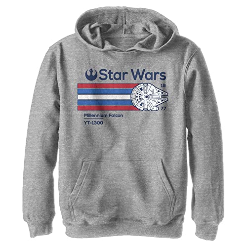 Sweat à capuche Faucon Millénium Star Wars pour enfant en molleton gris