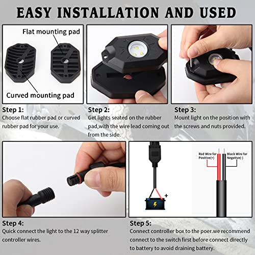 Kit de 12 luces LED blancas para vehículo miniatura 5