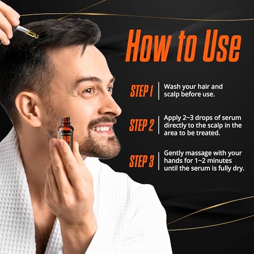 Abera Hair Growth Serum for Hair Loss, Natural Hair Regrowth Treatment for Hair & Beard with Biotin & Castor Oil — view 5