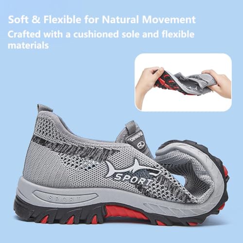 Jarv Cooling Comfort Sneaker, 0.39-1.18 in Thickness Soft Bottom Comfy Casual Anti-Slip Slip On, Breathable Walking Mesh Shoes for Men3