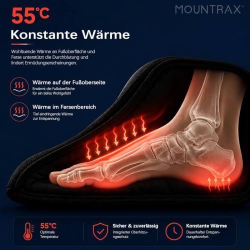 Mountrax Shiatsu Fußmassagegerät, 55°C Wärme, Hilfe bei Plantarfasziitis – Ansicht 4