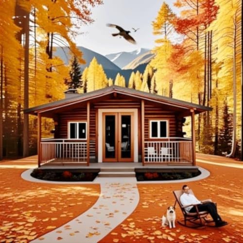 20ft/40ft Tiny Homes for Sale Prefabricated Modular Tiny House to Live in for Adults Expandable Folding Portable Cabin 3 Bedroom 2 Bathroom with Kitchen Living Room for Family Living