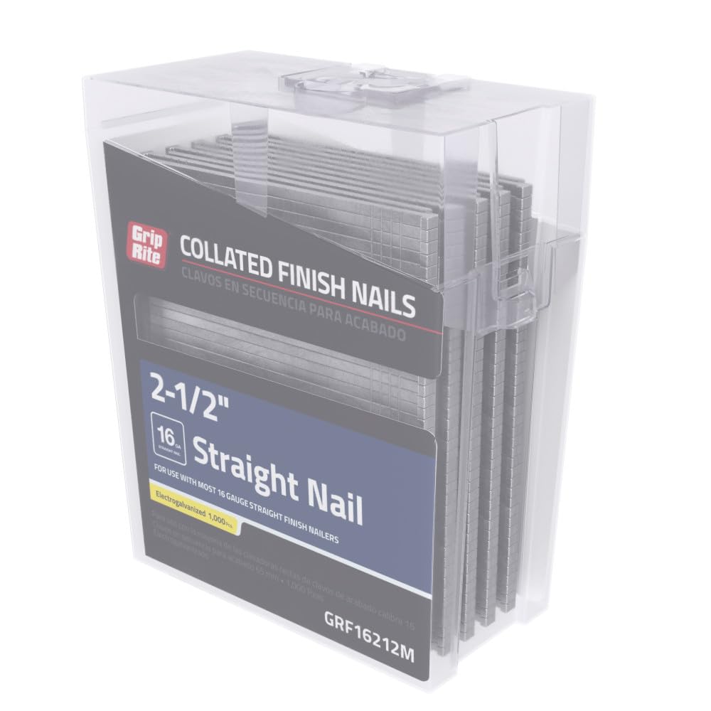 15 Gauge Electrogalvanized FN Style Collated Finish Nails, 2