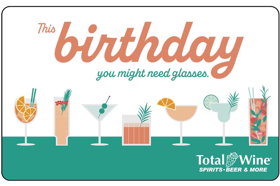 Total Wine & More eGift Card 25 Happy Birthday image 2 of 3 B0DJR81NWK