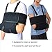 HKJD Medical Arm Sling Shoulder Immobilizer, Adjustable Rotator Cuff Soft Shoulder Sling Wrist Elbow Forearm Support Brace Strap for Subluxation, Dislocation, Sprain, Strain(L)