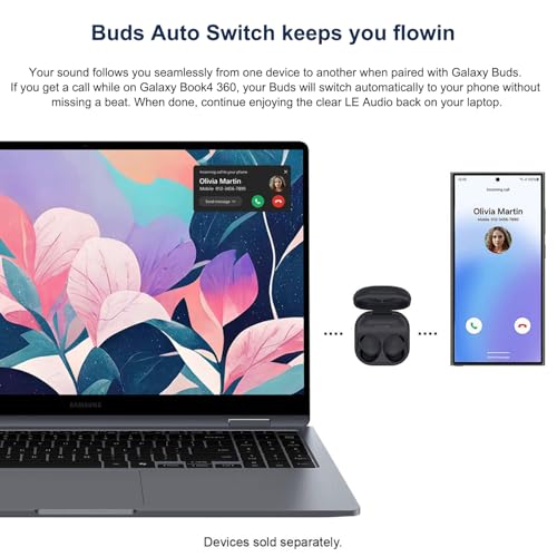 Image of Samsung Galaxy Book4 360 2 in 1 Laptop (15.6 inch FHD AMOLED Touchscreen, Intel Core 5 120U, 16GB DDR5, 1TB SSD) AI PC for Designer, Fingerprint, Win11 Pro, NP750QGK (Renewed)