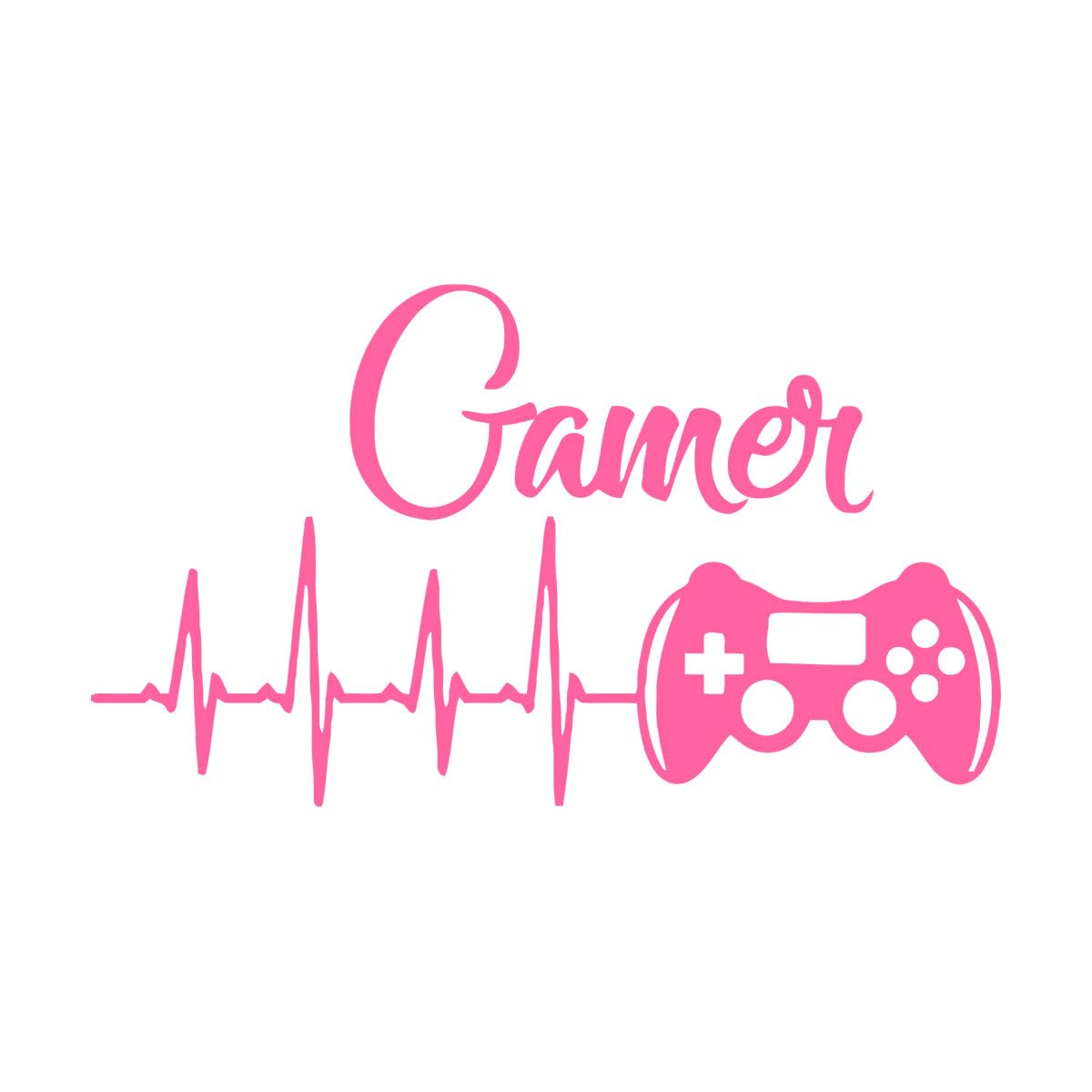 Gamer Wall Decal Game Controllers Gaming Vinyl Sticker Decals Video Boys Room Decor Bedroom PlayStation Nursery Art Small - 33x57cm