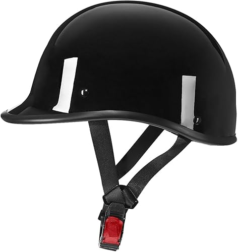 Miniatura 3 de Motorcycle Half Helmet, DOT Vintage Open Face Half Shell Low-Profile Skull Cap Moped Beanie Novelty Helmet for Adult Men Women