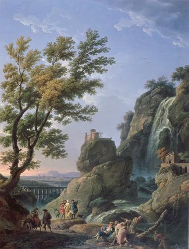 Lienzo de cascada Claude Vernet decoracion elegante para comedor y salas de estar
