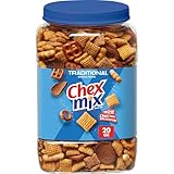 Chex Mix Traditional Original Recipe Snack Mix, Snacks, Tub, 20 oz