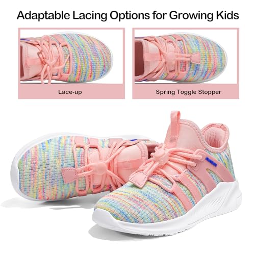 Chaussures de tennis filles légères RUNSIDE anti-fatigue à lacets - 3