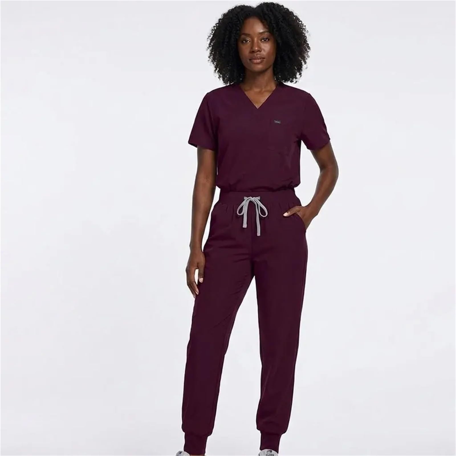 Uniformes Sanitarios Mujer Conjunto médico Unisex de Manga Corta y Secado rápido: Uniforme Trabajo Dental hospitalario 2 Piezas for médicos Enfermeras