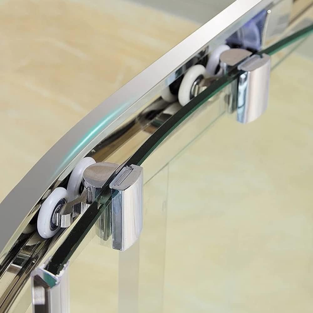 Roulettes de Porte de Douche,23 mm Roues en Haut ou en Bas(2top+2bottom) | porte Coulissante Douche pour Cabine Salle de Bains Porte en Verre