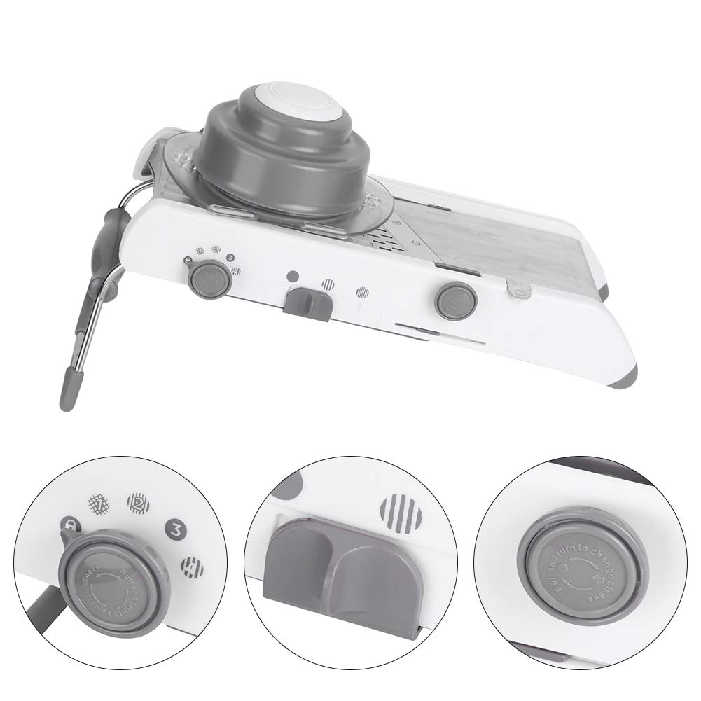Cortador de verduras Chopper Dicer, cortador de verduras manual multifuncional Rallador de alimentos de acero inoxidable Rebanado Accesorios de herramientas de cocina