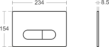 Ideal Standard R0117AC OLEASTM M1 SMARTFLUSH Mechanical plate, white