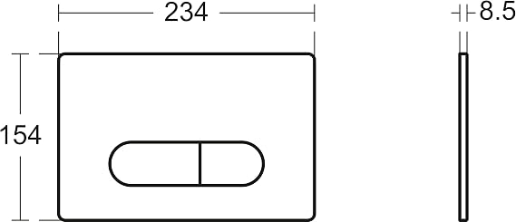 Ideal Standard R0117AC OLEASTM M1 SMARTFLUSH Mechanical plate, white
