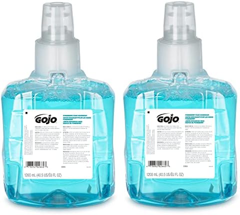 GOJO Pomeberry Foam Handwash, Pomegranate Scent, 1200 mL Hand Soap Refill for GOJO LTX-12 Dispenser (Pack of 2) - 1916-02
