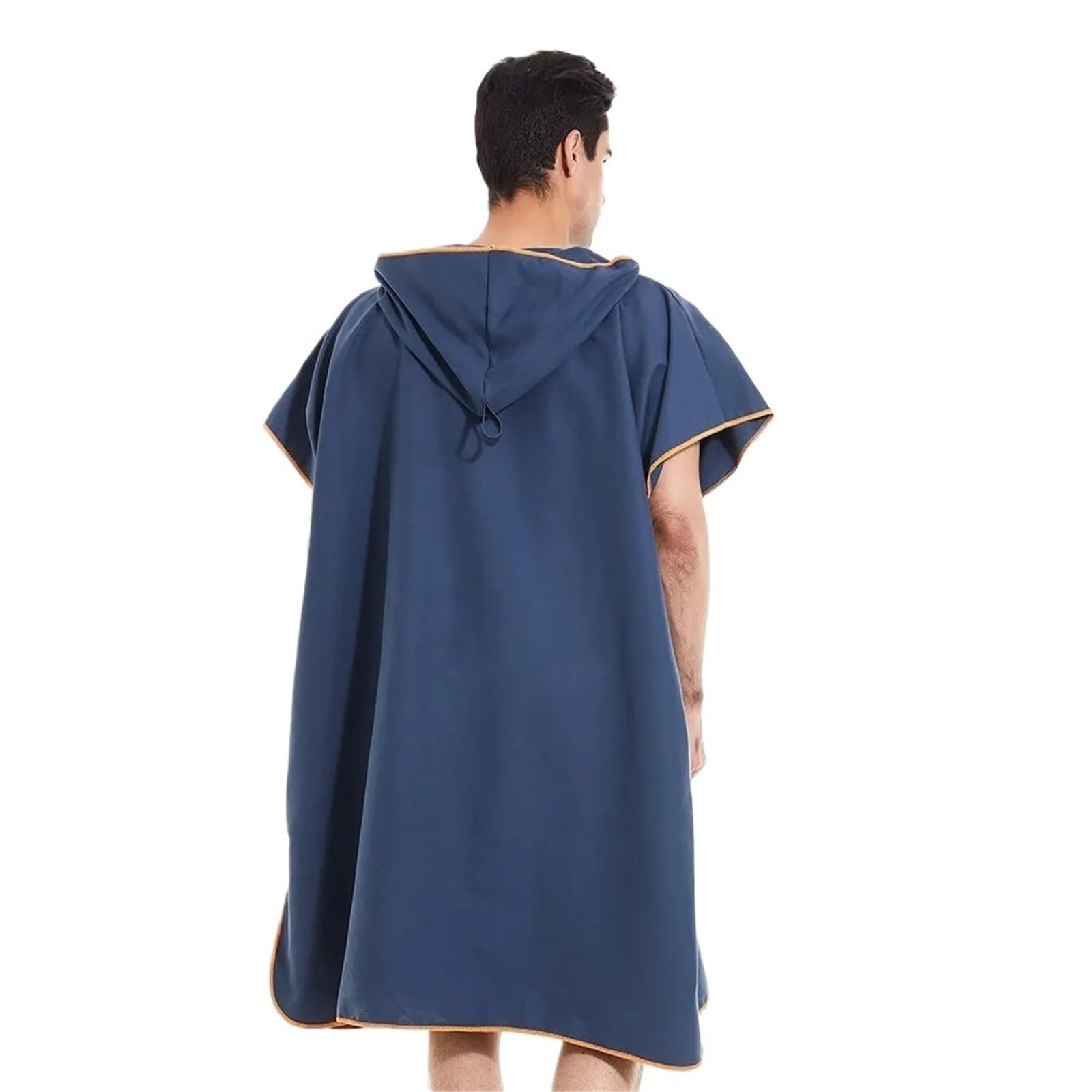 Poncho asciugamano da surf, ad asciugatura rapida, con cappuccio, accappatoio spiaggia, poncho for cambiarsi, bagno for adulti Poncho da Spiaggia(Dark blue)
