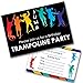 Price comparison product image Trampoline Party Invitations Pack & Envelopes (WRITE ON) Click customize for prices