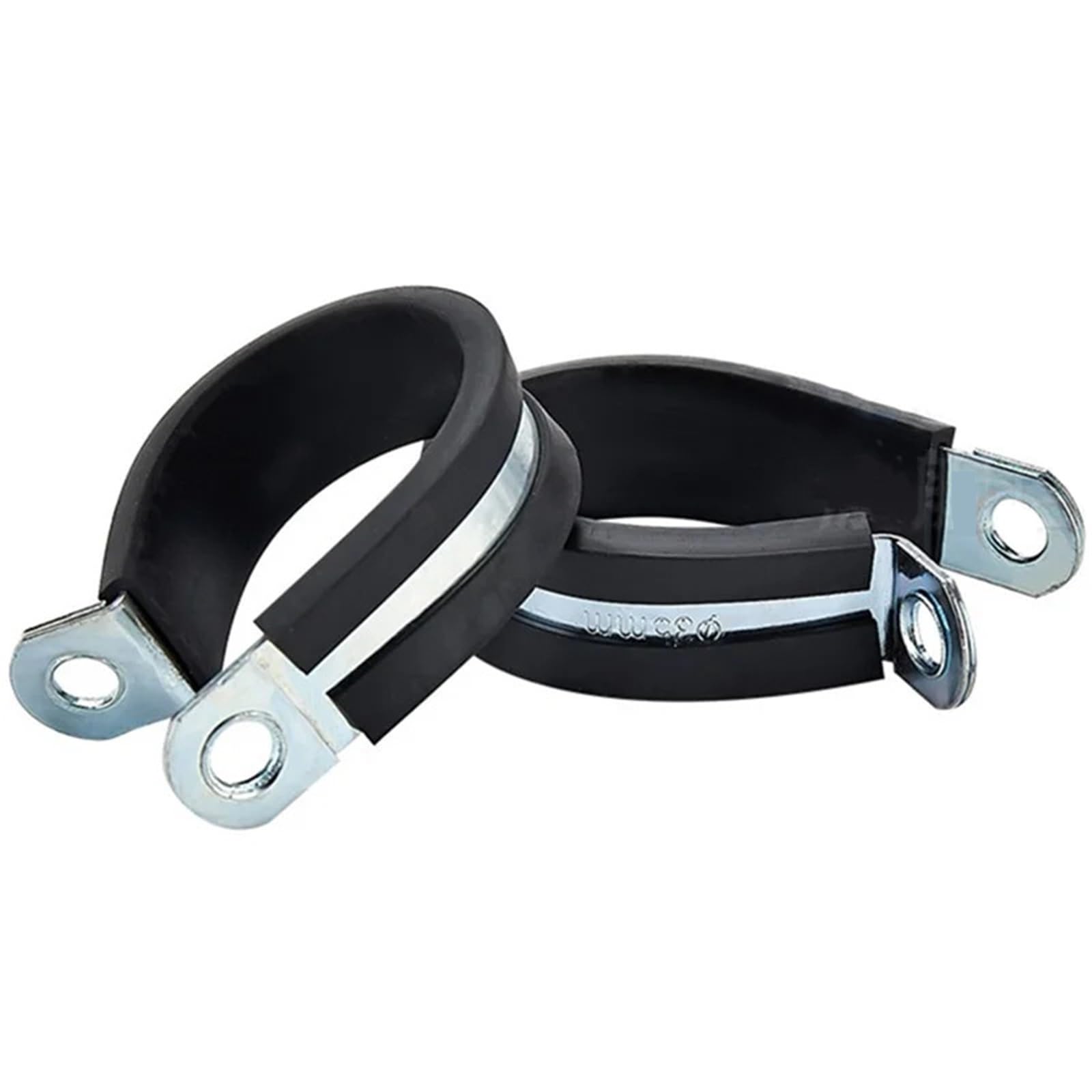 Rubber Lined P Clips Fasteners Wiring Hose Clamp Pipe Bracket(15mm wide-16mm-10pcs)