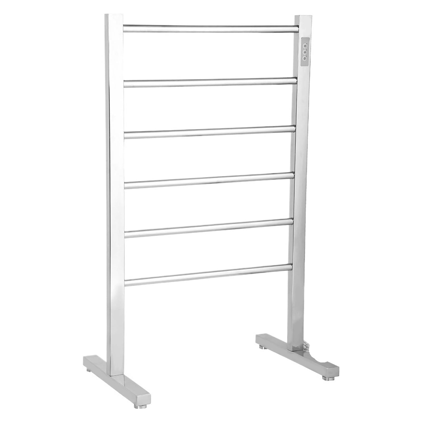 Stendibiancheria elettrico in acciaio inossidabile a prova di umidità | 6-layer mirror polished rack holds up 15kg for bathroom clothes drying