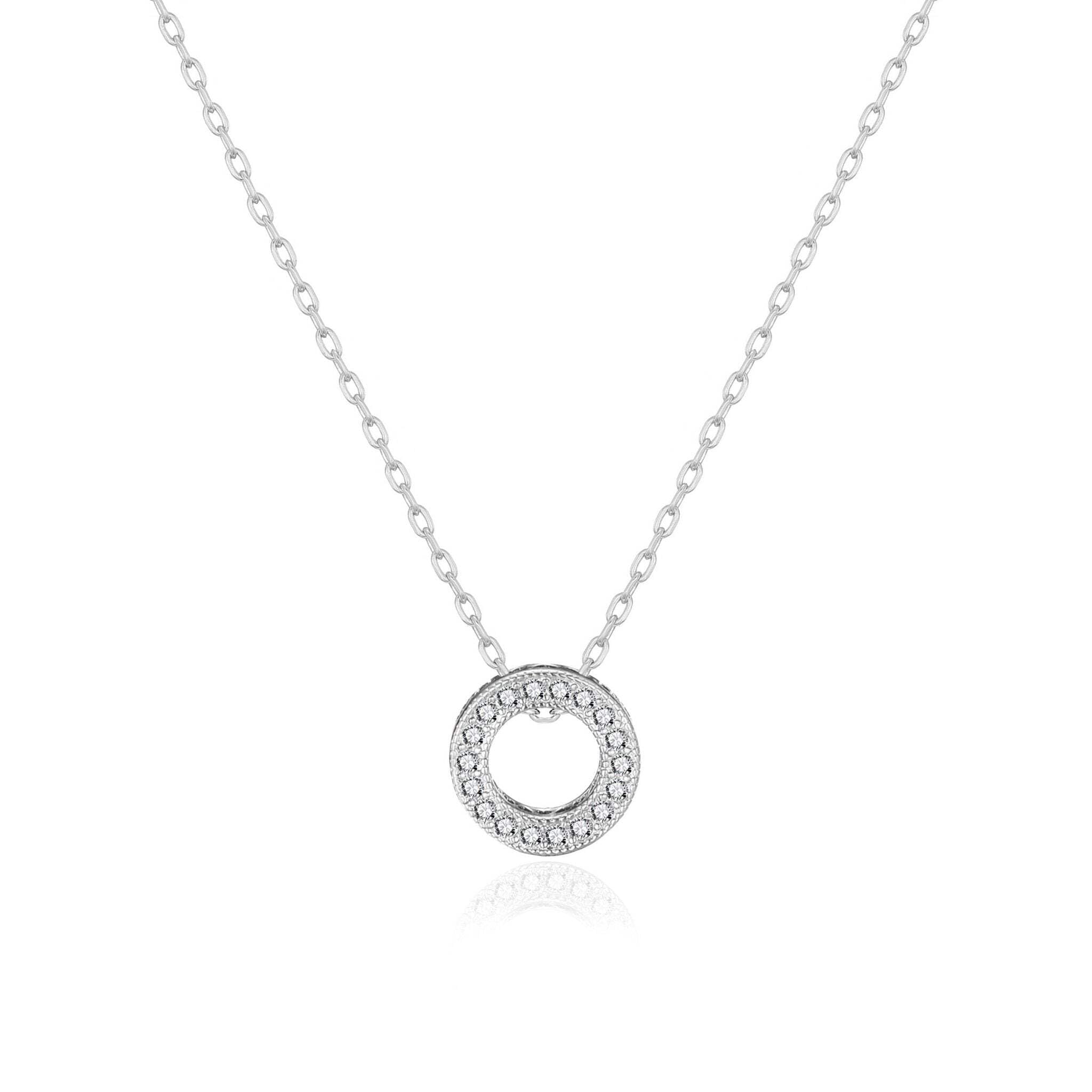 Sponsored Ad – Silver Plated Circle of Life Necklace Created with Zircondia® Crystals