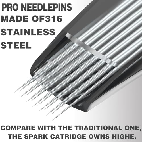 Image of 5M1 Magnum Shader Tattoo Cartridge Needles - 10pcs | Sterile Disposable Cartridges for Smooth Shading, Blending & Color Packing By Shield Plus