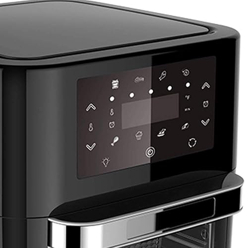Miniatura 5 de NCRD Freidora de aire digital 10.6Qt, horno tostador y cocina sin aceite, 1700W, pantalla táctil LED, cesta desmontable antiadherente, horno de