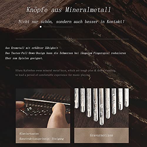 Kalimba 21 sleutels, marimpafoon professionele duim piano muziekinstrument met bladmuziek, opbergtas en tuner etc. Ideaal voor persoonlijk gebruik of als een geschenk - Image 7