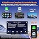Volam Autoradio mit Wireless A-pple Carplay & Android Auto,9 Zoll IPS Touchscreen Tragbares Carplay Bildschirm mit Bluetooth 5.0,Digital Receiver mit Siri/Goog-le/Mirror Link/G-oogle/Siri/FM/AUX