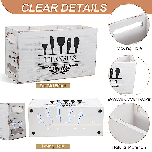 Osimiccp-Large-Kitchen-Utensil-Holder-for-Countertop-or-CounterRustic-White-Wooden-Cooking-Utensil-Holder-with-3-Compartments-Organizer