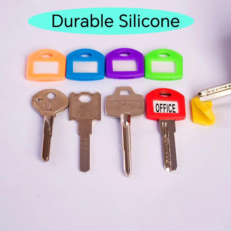 Ceeyoll Schlüsselkappen 40 Stück - Farbige Schlüsselmarkierung Aus Silikon