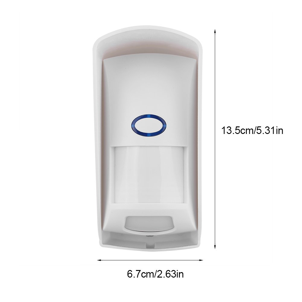 Detector de Movimiento infrarrojo PIR inalámbrico para Exteriores a Prueba de Lluvia para Sistema de Seguridad de Alarma para el hogar