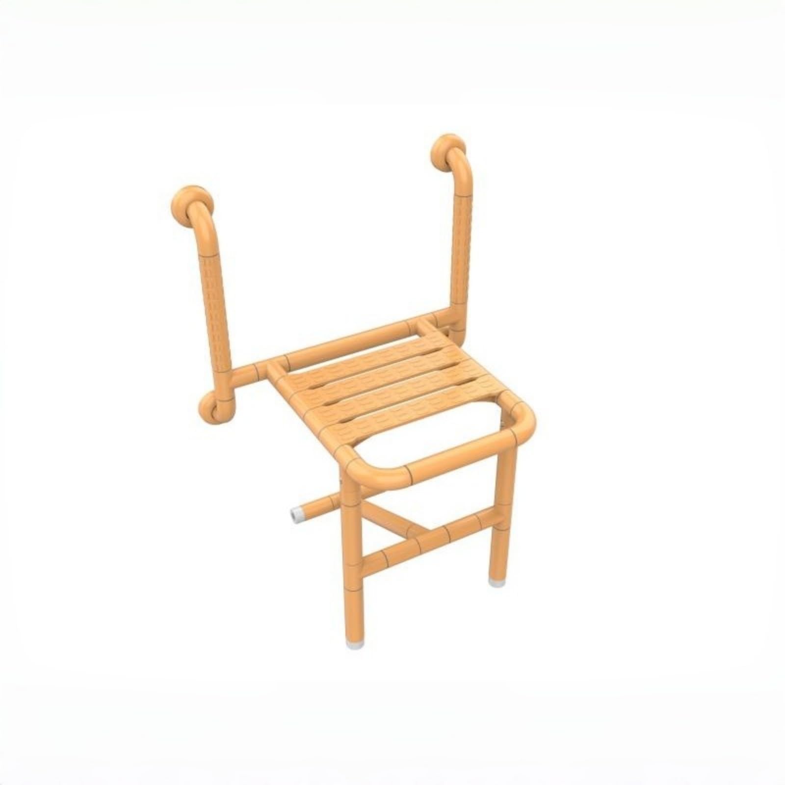 Asiento Ducha Plegable Ahorra Espacio Asiento Baño Abatible Resistente Taburete Baño Pared para Ancianos, Style F