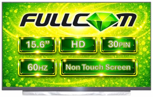 Image of New Replacement Screen 15.6 inch HD 1366x768 TN 30 Pin Non-Touch No Brackets for HP 15-CS 15-CS0057OD for Laptop /Display /Screen /LCD Application
